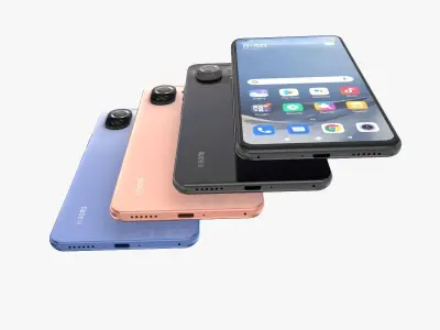 Xiaomi Mi 11 Lite Full Colors 3D model