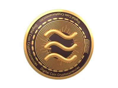 Libra Coin v3 001 3D model