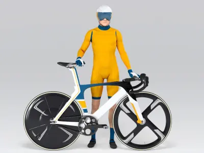  Track Cyclist Animated HQ Standard License 