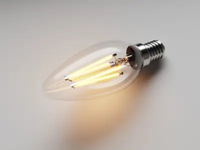 LED Filament Bulb 3D model