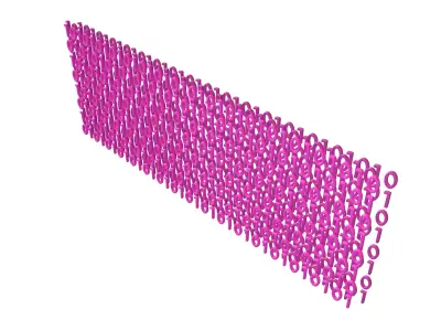 Binary 3D Style Background V2 003 3D model