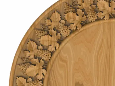 Carved picture frame STL 3D model 149