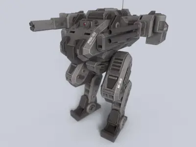 Peacekeeper Mech collection 3D Model Pack