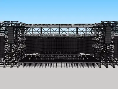 Escenario para conciertos  layher  3D model