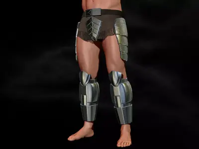 Predator Armor Legs Scale 1-1 File STL-OBJ for 3D Printing 3D print model