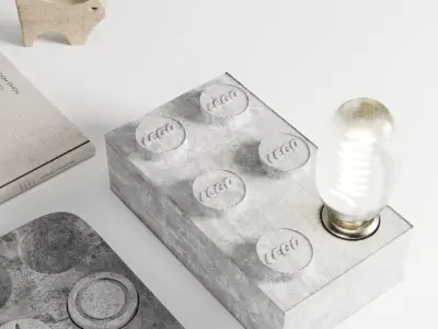 Decorative set 9 tic-tac-toe board 3D model