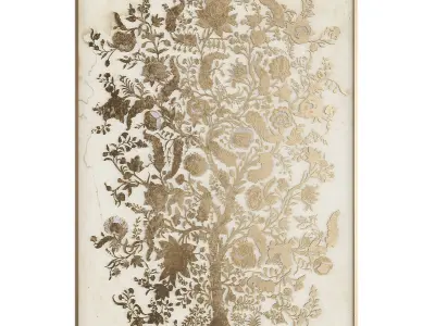 Pictures885 pair of sliding doors Low-poly 3D model