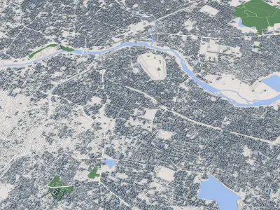 Hyderabad City India 3D model