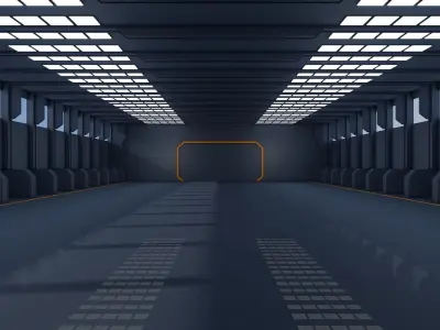 Sci Fi Warehouse 3D model