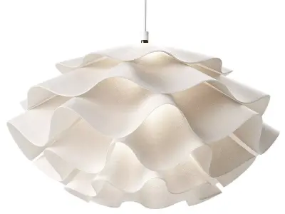 Modern White Pendant chandelier 3D model