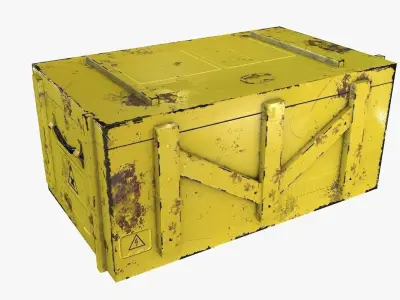 Sci-Fi Crates Low-poly 3D model