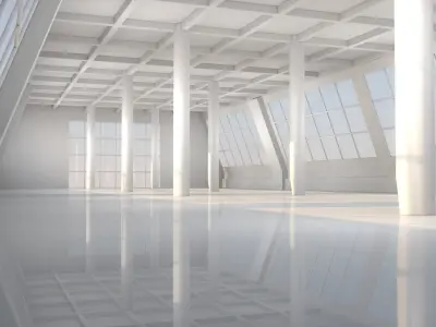Futuristic Warehouse 3D model
