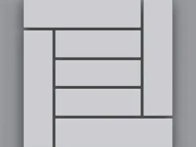 Brick Tiles IMM Brushes - Zbrush Vol 2 Low-poly 3D model