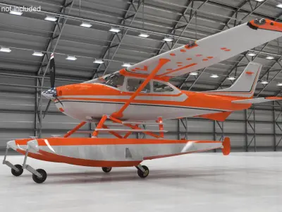 Splash Seaplane Floats Orange 