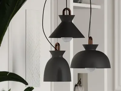Colombo Modern Pendant Light by Tudo and Co 3D model