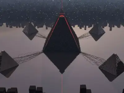 Pyramid alien 3D model