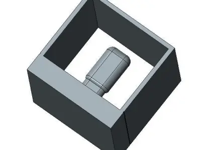Cube Wall Lamp 3D print model