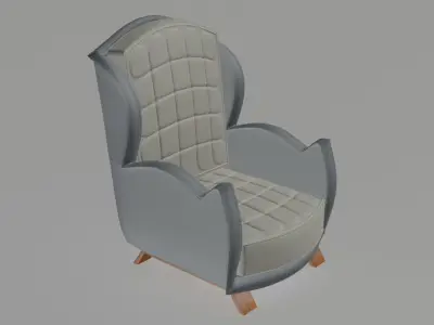 Paris Club Lounge Chair 3D model