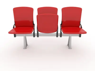 Stadium Seats 10 3D model