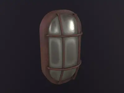 Bulkhead Light 3D Model Low-poly 3D model