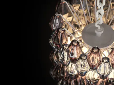 Venini Poliedri Ceiling Lamp Low-poly 3D model