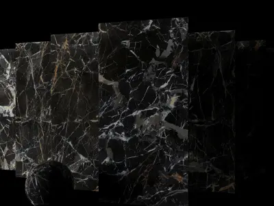 Marble Set Museum Laurent Black 80x160 Texture