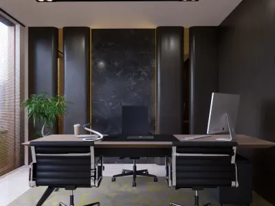 5 OFFICE SCENE BUNDLE 3D model