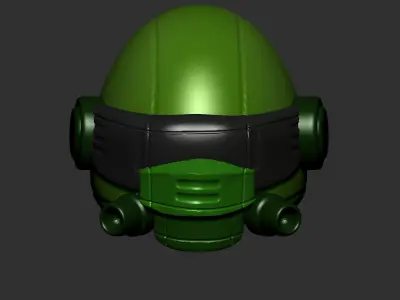 helmet high poly sculpt 3d printable  3D model 102
