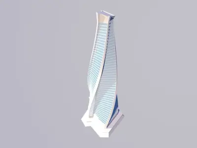 Skyscraper tallest building in world 3D model