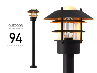 Outdoor Bollard 3D model