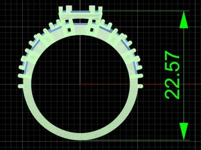 Jewelry ring 229 3D print model purchase