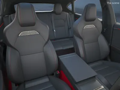  Five-Door Electric Hatchback Black Rigged 