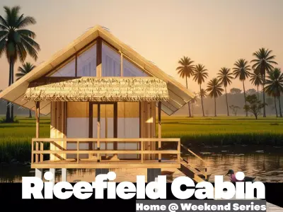 Ricefield Cabin - Home at Weekend Series - Tiny Home 3D model