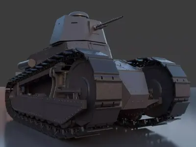 Renault ft17 3D model by dacianfalx