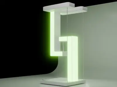 Floating lamp 3D model