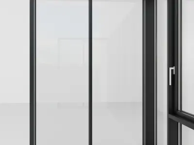 Panoramic glazing Stained glass 103 Low-poly 3D model