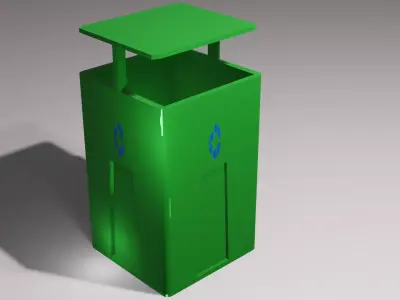 Trash Can 3D Model 3D model