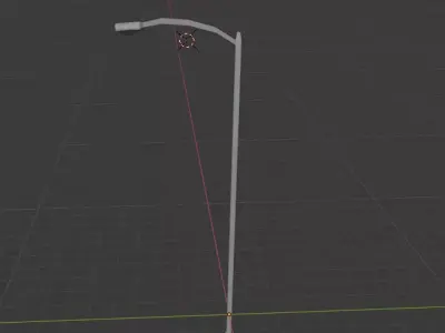 free light pole Free low-poly 3D model