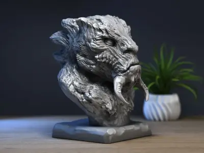 Lucifer demon beast Lucifer bust Perfect Gamer Gift 3D print model