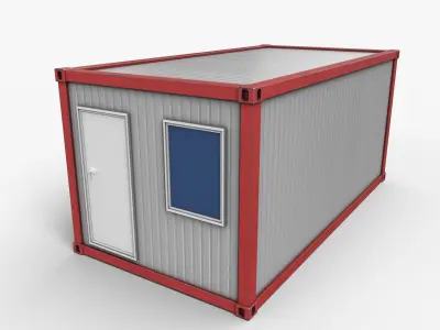 Office Container 01 Low-poly 3D model