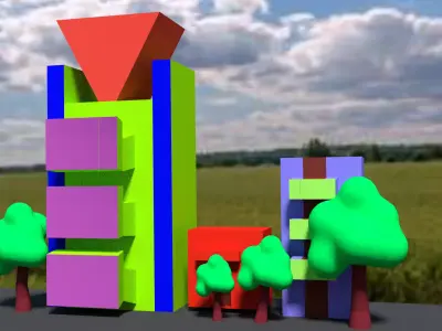 Street imaginary 3D model