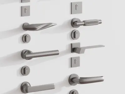 Door knob 01 3D model