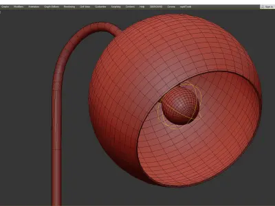 Salem Desk Lamp Low-poly 3D model