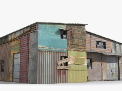 Slum x15 Low-poly 3D model purchase