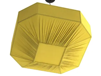Ruemmler Pendant fixture Honey Silk 3D model