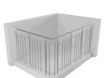 Aluminum Railing System - RS20 3D model