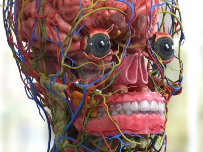  Male Full Body Anatomy Asian Rigged for Maya 