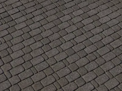 Dark Basalt Cobblestone PBR Texture Texture