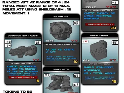 CHIBI TECH SD TAGS CARD DECKS and FREE D6 3D print model