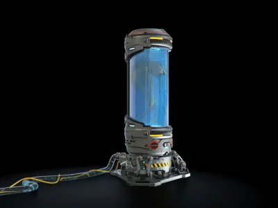 Cryo capsules set 3D model